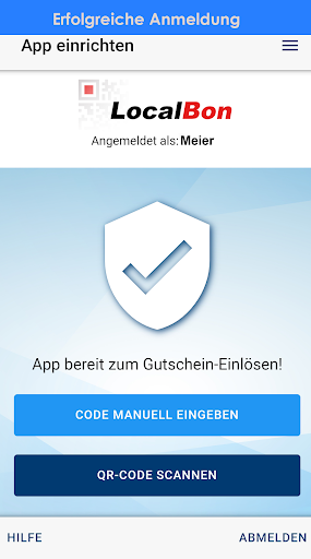 Android application LocalBon Einlöse-App screenshort