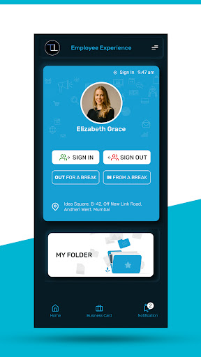 TereoTime App for Employees Screen 2