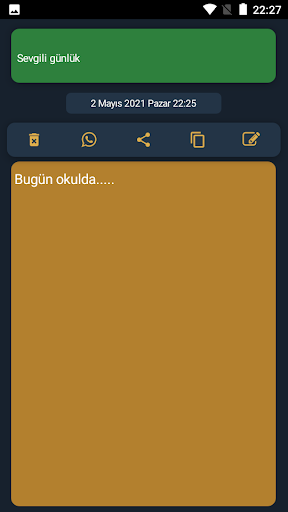 Günlük ekran görüntüsü