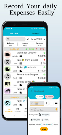 Android application Daily Expense Budget Manager screenshort