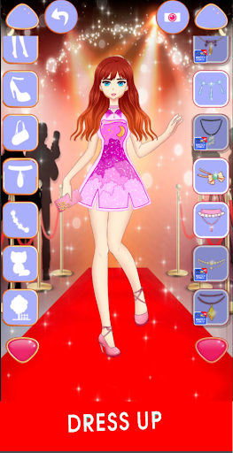 Android application Jojo dress up : Fashion Makeup screenshort