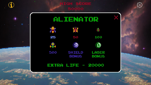 Alienator: Retro Space Shooter Screen 3