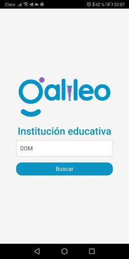 Android application Galileo Estudiantes screenshort