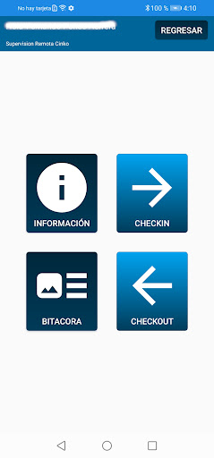 Android application Supervisión Remota CINKO screenshort