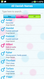 Baby Names and Meanings Screenshot