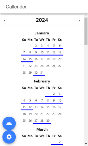 shift days auto callender