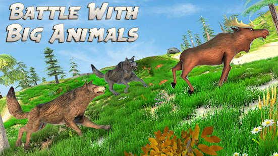 Wolf Simulator Game: The Hunting Wolf Animal Games 1.1 APK screenshots 3