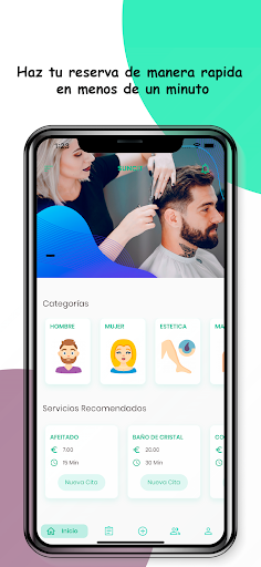 Android application ache - hair&beauty screenshort