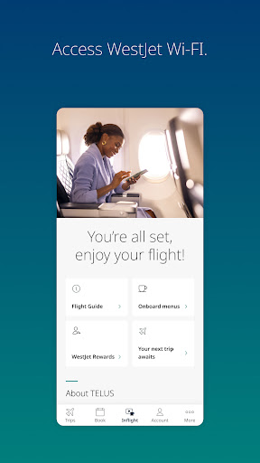 Screenshot of WestJet