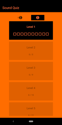Android application Sound Quiz screenshort