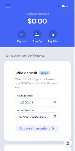 Android application OWNY screenshort