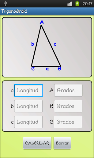 Android application TrigonoDroid screenshort