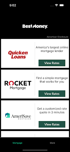 Android application BestMoney screenshort