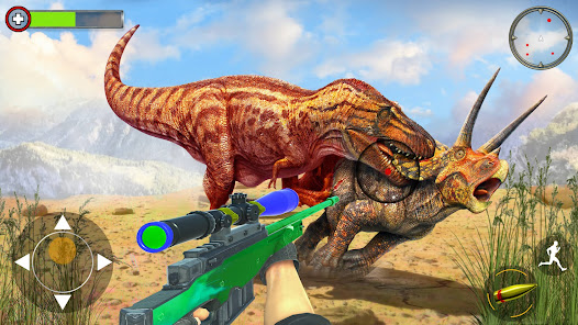 Jungle Dino Hunting Gun Games 1.1 APK + Mod (Unlimited money) untuk android