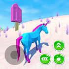🦄 Unicorn Simulator Family Free 2－Wild Horse Game 1.44