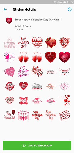 Best Happy Valentine Day Stickers