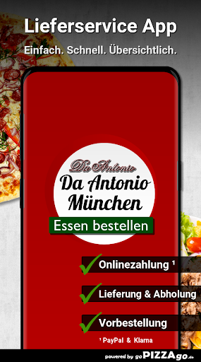 Android application Da Antonio München screenshort
