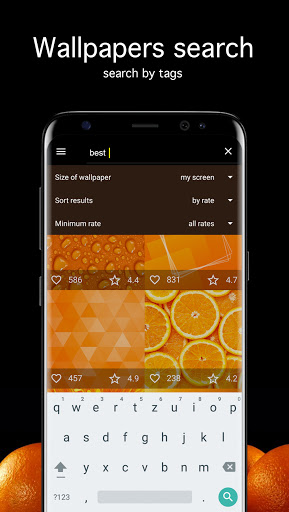 Screenshot of Orange Wallpapers 4K