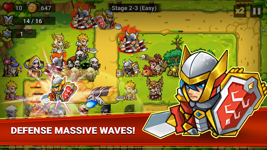 Captura de tela premium do Defense Heroes