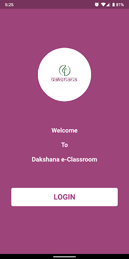 Android application Dakshana e-Classroom screenshort