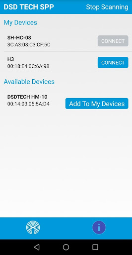 Android application DSD TECH SPP screenshort