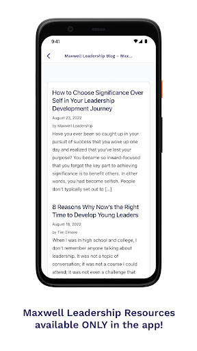 Maxwell Leadership App Screen 3