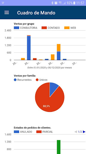 Android application myGESTIÓN APP - ERP Online screenshort