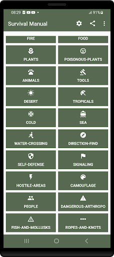 Survival Manual Helper Screen 2