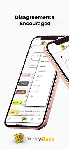 Android application DebateBase screenshort