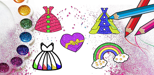 تلوين ورسم الفستان اللامع للأطفال - التطبيقات على Google Play