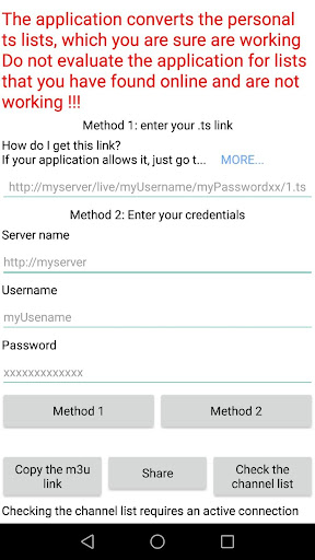 IPTV link converter TS to M3U