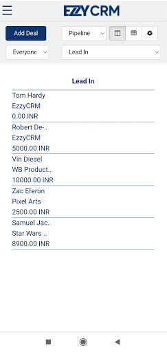 EzzyCRM Screen 2