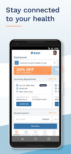 Android application MyRXNT screenshort