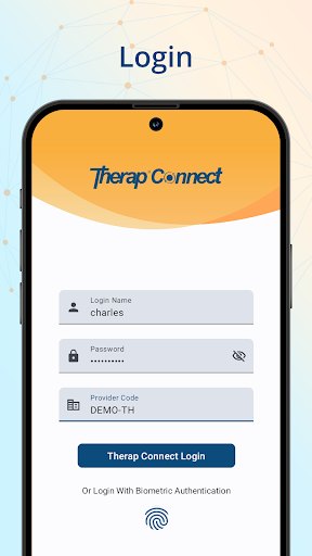 Android application Therap Connect screenshort