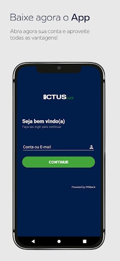 Android application Ictus Bank screenshort