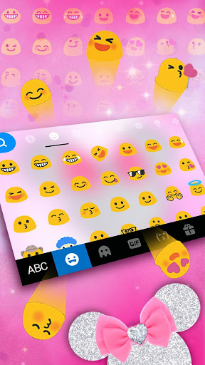 Pink Minny Bow Theme Screen 3