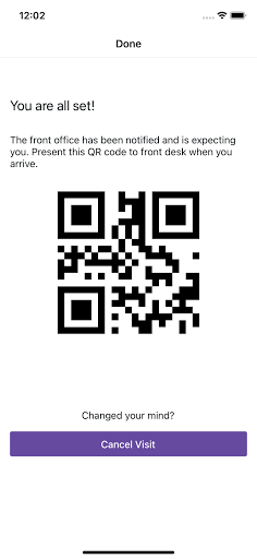 Visitor Check-In Screen 3