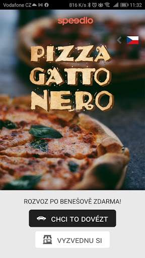 Android application Pizza Gatto Nero screenshort