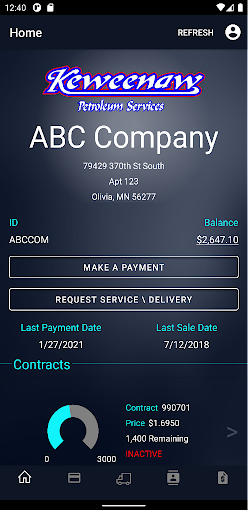 Android application Keweenaw Petroleum screenshort