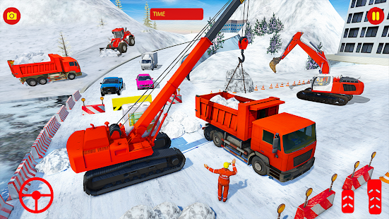 Heavy Snow Excavator Simulator 1.6 APK screenshots 9