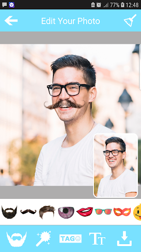 Beard Mustache Stickers Photo Screen 3