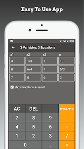 Linear Equation System Solver 1.1 APK + Mod (Unlimited money) untuk android
