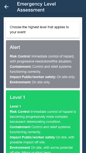 WCSS Spill App Screen 2