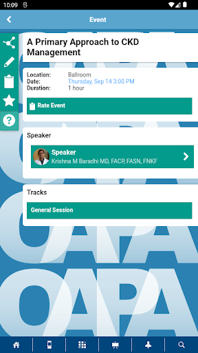 OAPA EVENTS Screen 3