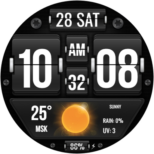 Digital FLIP WS49 Watch face Download on Windows