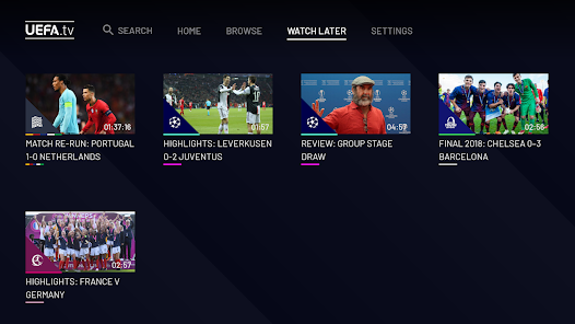 Uefa.Tv - Ứng Dụng Trên Google Play