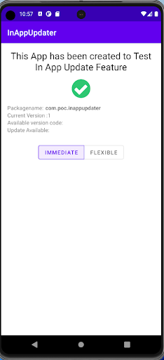 InAppUpdates Screen 3