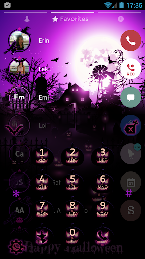 Theme Dialer Halloween Pink Screenshot 2 - AppWisp.com