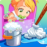Doll House Cleaning Game  -  Princess Room icon