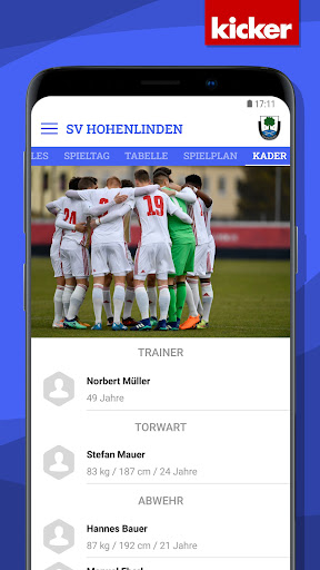 Android application SV Hohenlinden screenshort